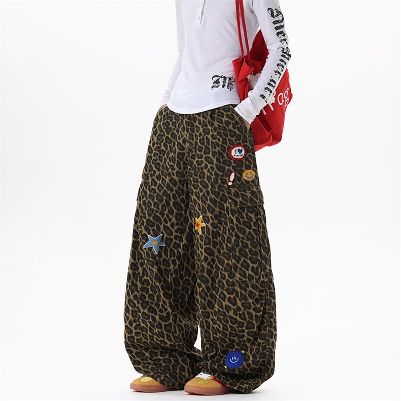 【现货】XZ1218BK7054特价P56美式复古星星毛巾绣工装牛仔裤,男装牛仔裤,星座1218（原611-3）
