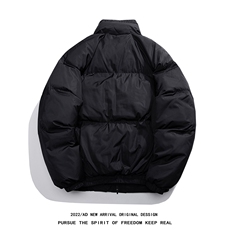 白鸭绒白底22冬季新款字母C印花抽绳立领羽绒服YR228P195控258，男装羽绒服，电商A247-1