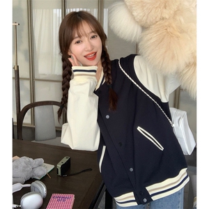2023年秋季新款拼接棒球服外套82385-P130-K178图片
