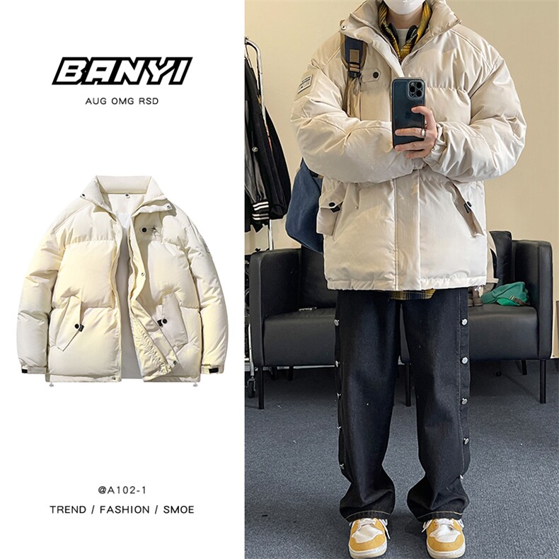 D2258-TP110控价158冬季棉衣女保暖中性风宽松棉袄外套男,男装棉衣,电商A102-1