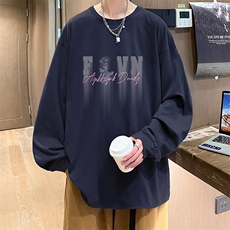 抖音得物供货量大从优可提供视频美式长袖T恤CT814特P25，男装T恤，电商A486-1