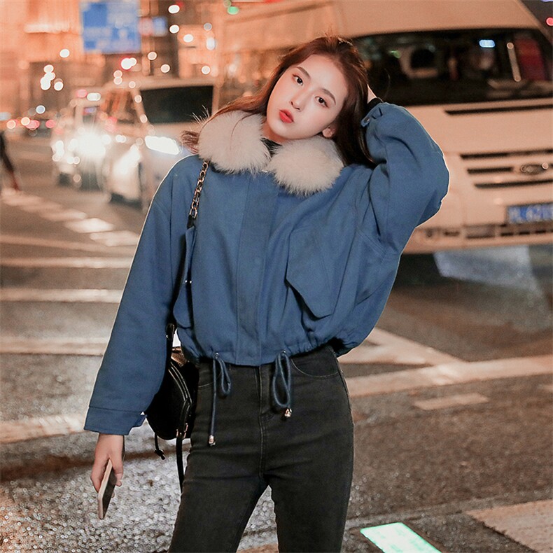 加绒毛领派克服-2C016-8002H-P175-K268,女装派克服,2C016