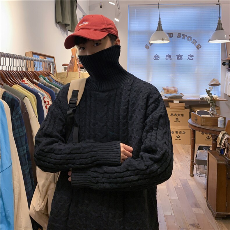 冬季加厚高领纯色毛衣A161-2-MY9033-P50主推有大货,男装针织衫/毛衣,电商A161-2