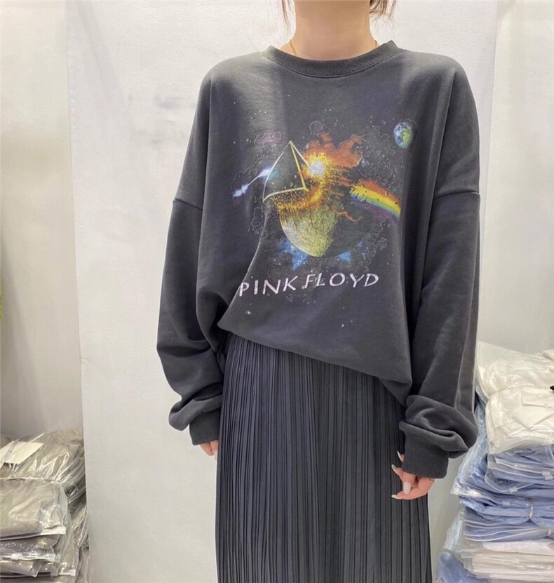 新款星球坠落卫衣三个色，女装卫衣/绒衫，SMOOTH