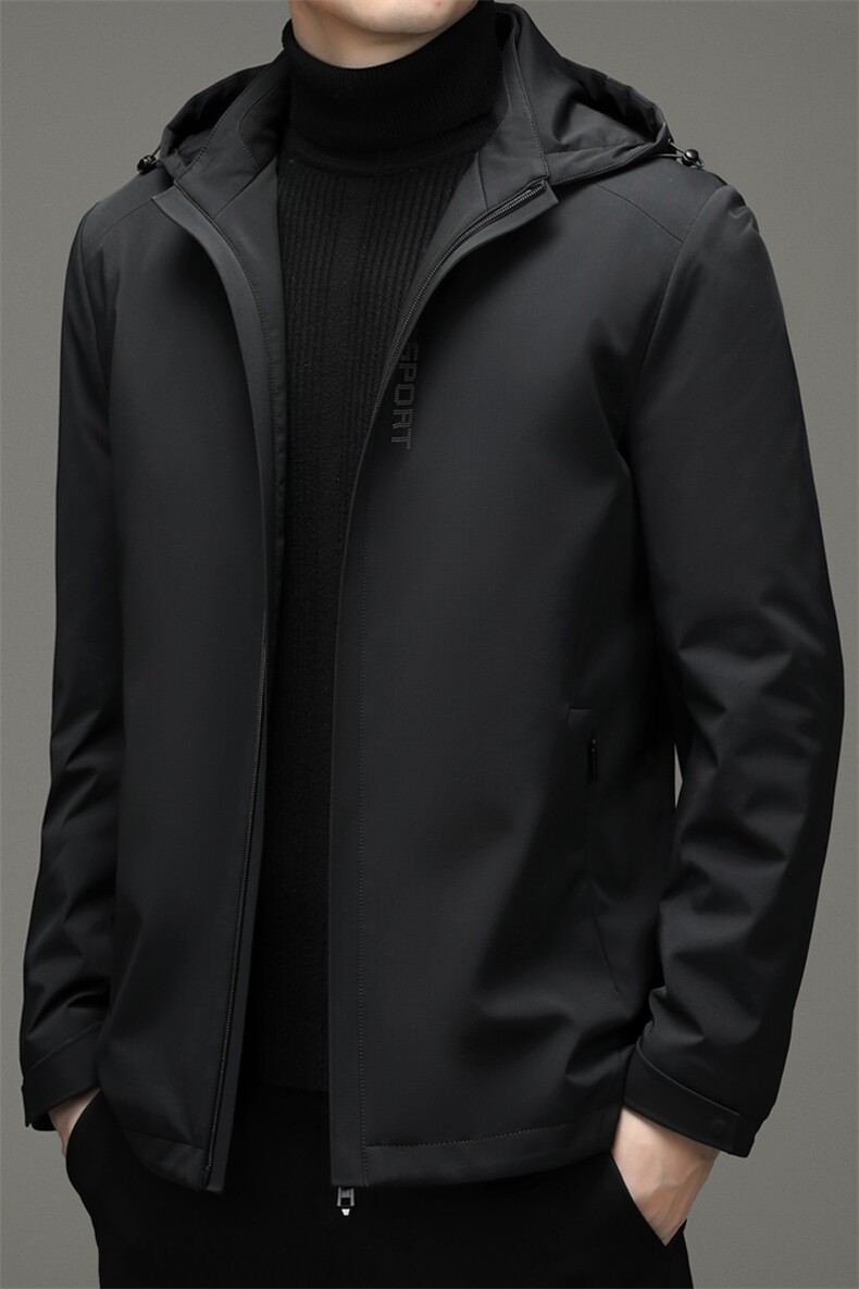 冬季新款中年男士白鸭绒脱卸帽羽绒服爸爸冬装外套YL21601-P260,男装羽绒服,电商B212（原钱塘6029）