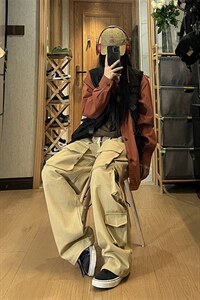 2026秋季新款高街机能工装裤女模 XZ604-KG41-P65控78图片
