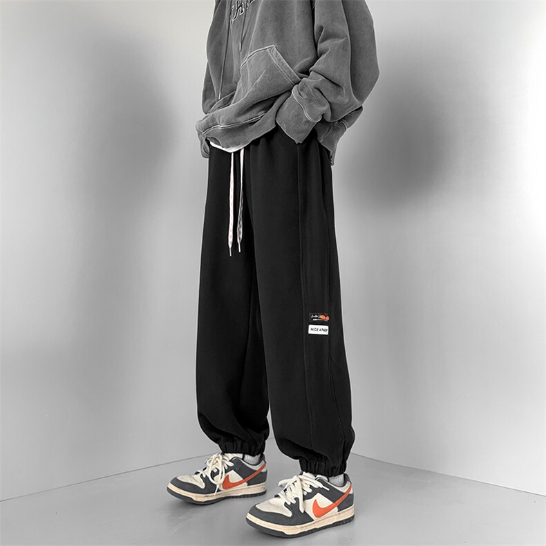 现货宽松束脚裤厚款休闲裤男KD561-P60图片