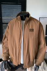 抖音直播得物高品质廓形加厚立领飞行夹克棉衣外套M1305P85，男装夹克，电商C408(原B339-1)