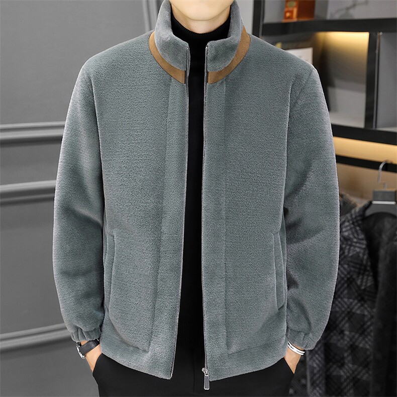 冬季加厚超柔貂绒男士时尚保暖抗寒休闲男装外套SFH2151-P180,男装棉衣,星座1105-3