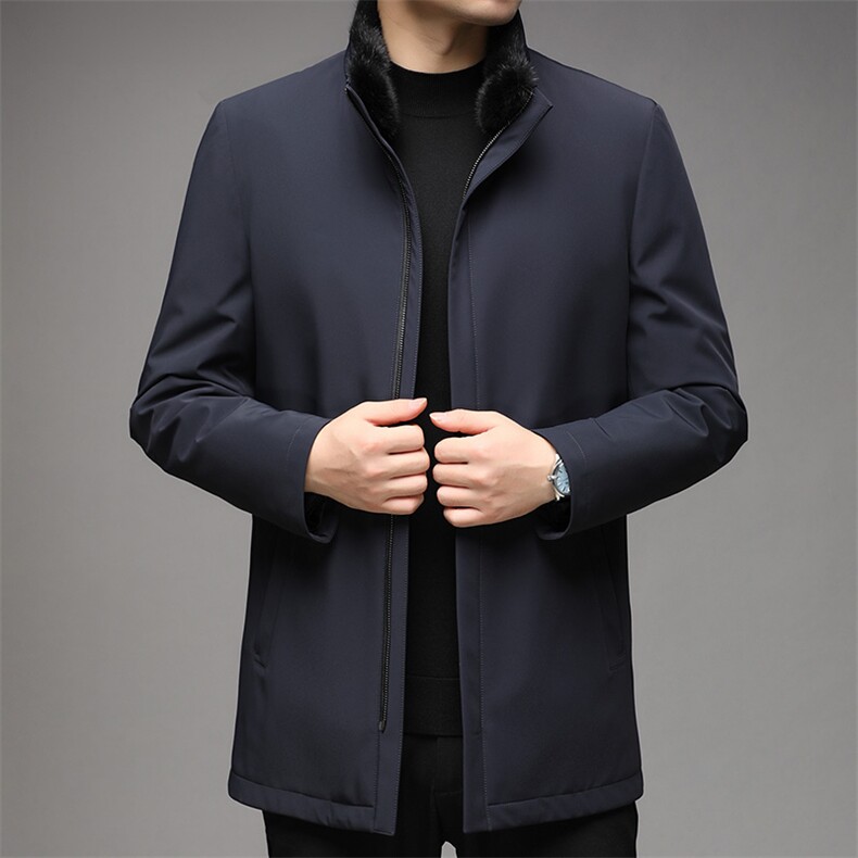 BB6557秋冬2023年男士新款夹克兔毛内胆大衣保暖派克服P792图片