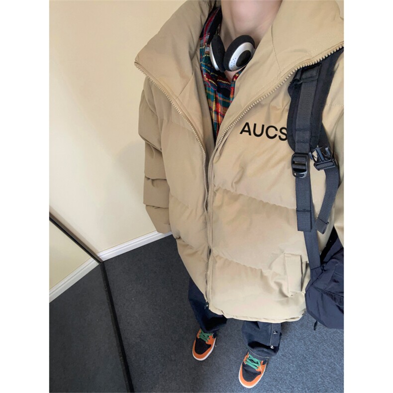 抖音品质美式潮流字母印花高街INS宽松棉服JK23549特批65控108,男装棉衣,星座605(原A050)