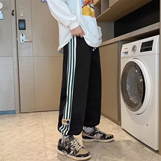 1014-1-KZ614-P36直筒休闲裤2024潮男束脚裤子百搭ins港风潮男裤，男装休闲裤，星座1014-1