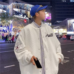 外套男生春秋冬原宿风痞帅休闲棉衣潮流棒球服CC018-P65图片