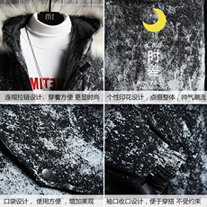 MC49047-P135日系潮衣男大码派克服男工装服外套袄网格，男装棉衣，电商A040A