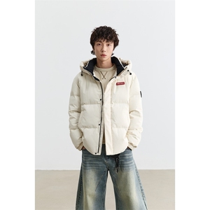 新标90%绒 有报告 短款连帽宽松羽绒服外套 Y5007/P268图片