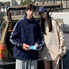 2024夏季潮牌情侣款防晒服男女同款夏季三条杠户外运动服钓鱼外套，男装防晒衣，电商A409-1