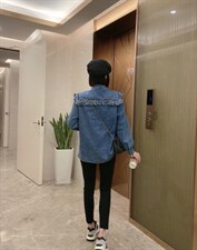 牛仔衬衫，女装衬衫，美惠百合