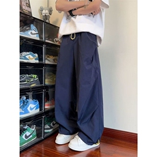 夏季新款男款速干宽松休闲裤男士宽松长裤高街薄款裤子KA8029，男装休闲裤，星座1116A（原606A-3）
