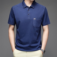 纯棉T恤短袖男2023夏季潮流半袖POLO衫上衣服NX8656-P55，男装Polo衫，星座1105-3