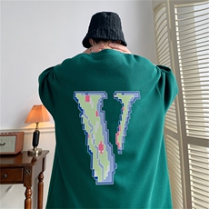 量大优重磅220克华夫格短袖像素v印花HT3118-P20（抖音不可售），男装T恤，星座508（原C305）