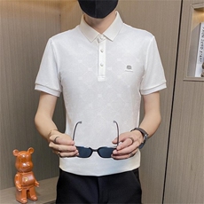 PL054-P45短袖t恤男夏季新款翻领POLO衫个性潮牌韩版休闲上衣，男装Polo衫，电商D310B