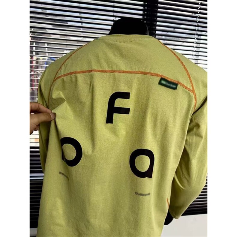 后背字母印花3D立裁宽松版男女通用户外长袖速干T恤JSS14P40，男装T恤，电商D256A(原A064A)