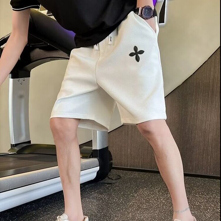 高级感短裤男休闲宽松男裤夏季薄款中裤子条纹五分男裤外穿大裤衩,男装休闲裤,电商B212（原钱塘6029）