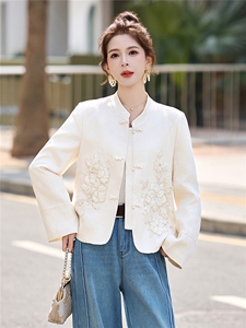 中式小香风提花短款外套女春秋2026新款洋气百搭减龄G风上衣外套图片