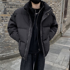 假两件棉服冬季加厚高级感拼接外套韩系设计高级感棉衣ins潮p98，男装棉衣，电商C307