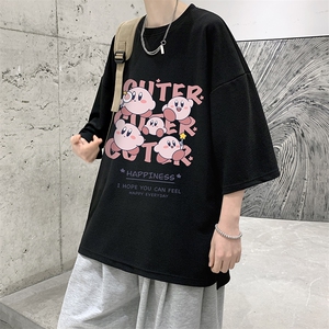 春夏季七分袖t恤男大码五分袖男短袖中袖 Q11310-P30图片
