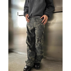 美式街头重磅迷彩工装大口袋牛仔裤男女款休闲长裤KD782，男装牛仔裤，星座1116A（原606A-3）