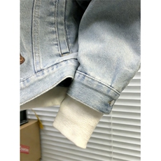 美式复古贴章水洗做旧刺绣牛仔外套男女高街工装夹克JK86155-p70，男装工装外套，星座1008