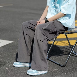春夏季复古多口袋工装裤2024新款潮流ins阔腿休闲裤男 K6024-P40图片