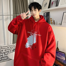 抖音得物供货可提供视频秋冬重磅美式宽松连帽卫衣DL2303，男装卫衣，电商A486