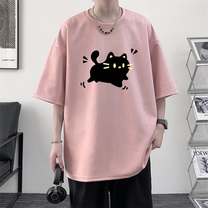 麂皮绒短袖t恤男大码半袖男 JD82440-P25图片