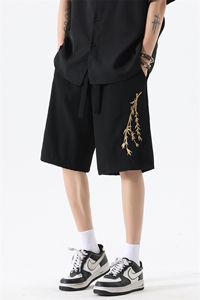 量大优 供视频 冰丝风刺绣短裤 DK18 m-5XL 特P25图片