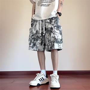 美式潮牌百搭短裤男夏季新款宽松运动休闲五分裤 现货K8072-P48图片