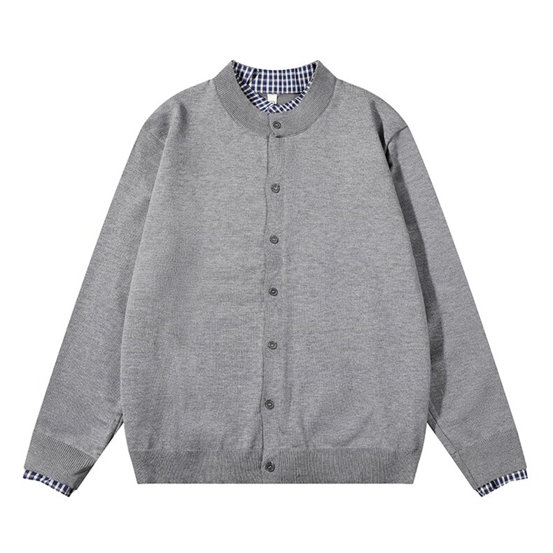 假两件针织开衫男女韩版潮流宽松百搭2025秋冬ins毛衣MZ876-P76，男装针织衫/毛衣，星座412-3