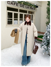 派克服女冬超好看韩版中长款风衣外套，女装派克服，乔安迪