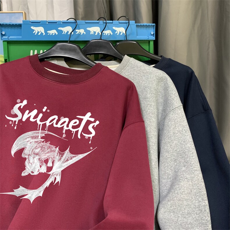！圆领卫衣男装港风长袖t恤男外套男WY536-特P23,男装T恤,电商B371