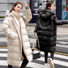 保暖口袋长袖棉衣/棉服2020年冬季休闲时尚潮流与羽绒棉服长款修身，女装棉衣/棉服，瑶迪依秀