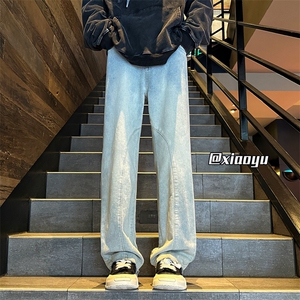 XZ616 秋冬季新款设计感毛边牛仔裤 TY983 M-5XL P55控68图片