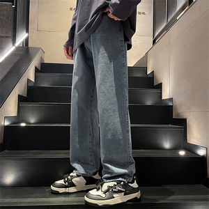 美式高街牛仔裤宽松中性男女 潮牌个性显高休闲裤B381-1/722/p48图片