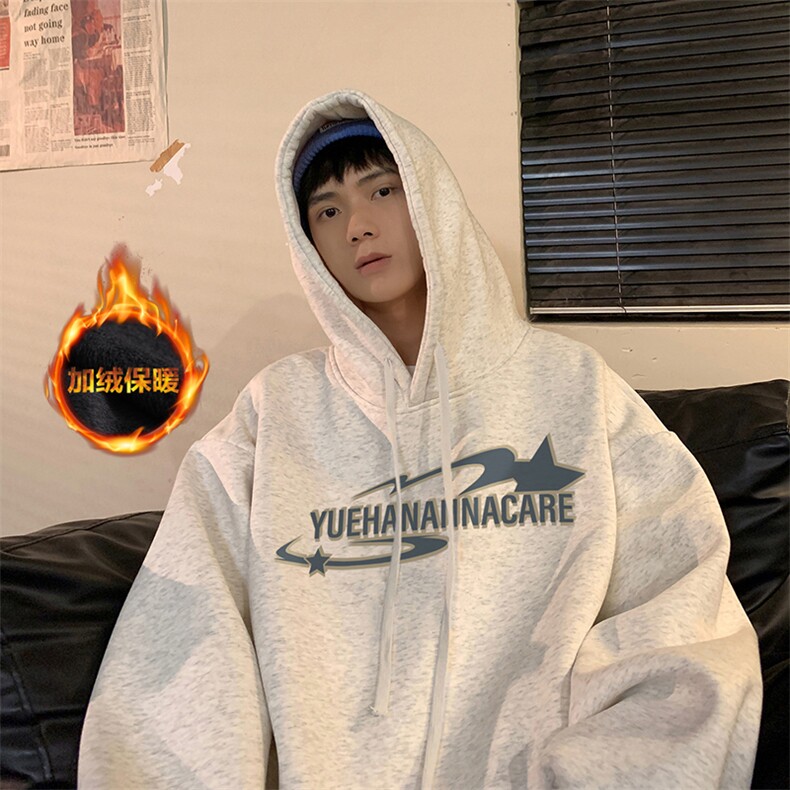 抖音供货、复合重磅加绒现货连帽卫衣宽松D223A-JR-WY2367-特P40,男装卫衣,电商019-1