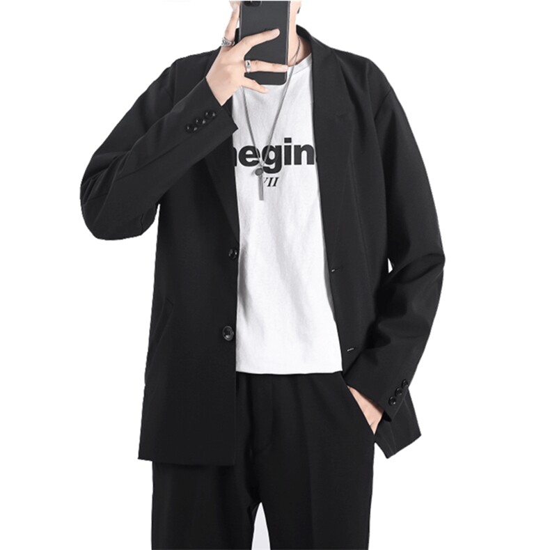 ins休闲西服男韩版潮流痞帅气小西装上衣港风潮牌单西外套dk,男装西服,星座505-2（原电商A260-1)