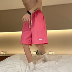 短裤男夏季薄款日系复古五分沙滩裤宽松休闲潮流速干运动裤子，男装休闲裤，星座716-2