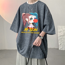 风复古亚麻短袖男棉麻t恤男半袖ZT71298-P35，男装T恤，电商A040