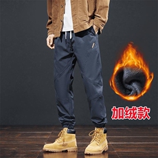 加绒加厚冬款男女休闲裤保暖束脚滑雪登山冲锋裤h523P45，男装棉衣，星座1013-1
