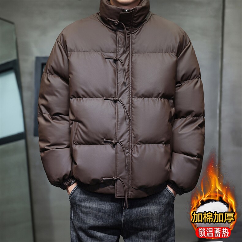 风冬季盘扣潮皮棉衣男士立领棉袄外套xz815-9881p155，男装棉衣，星座815（原A203）