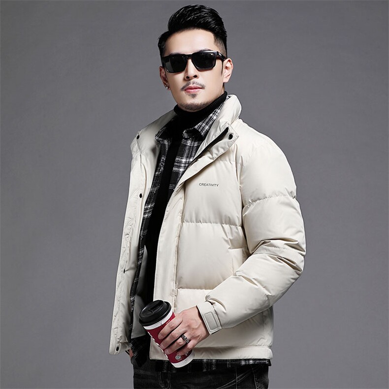 B8201钱塘2020-3冬季新款主推男士羽绒服假两件90鸭绒高端P290，男装羽绒服，钱塘207-3
